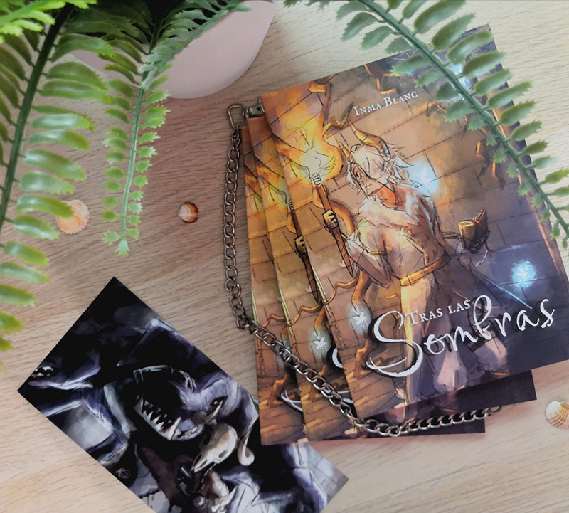 Portada de la novela ilustrada "Tras las Sombras"